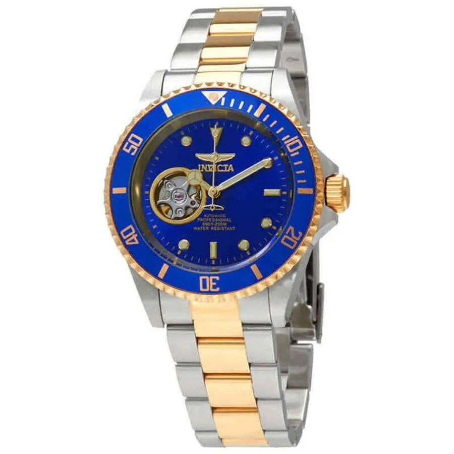 Invicta Nam - Đồng Hồ Nam Invicta Pro Diver Automatic Blue Dial Two-Tone Men Watch 21719 Màu Xanh Vàng - Vua Hàng Hiệu