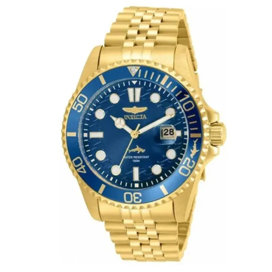 Invicta Nam - Đồng Hồ Nam Invicta Quartz 30612 Pro Diver Blue Dial Màu Vàng Xanh - Vua Hàng Hiệu