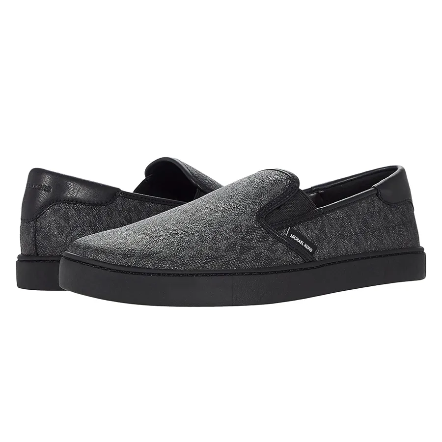Giày Giày Slip On - Giày Slip On Nam Michael Kors Mk Nate Logo Slip-On Sneaker 42F1NAFP1Q Màu Đen Size 8.5 - Vua Hàng Hiệu