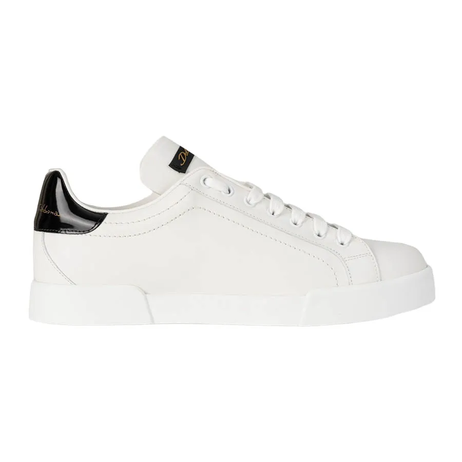 Giày Đen trắng - Giày Sneaker Nam Dolce & Gabbana D&G Black & White With Logo CK1563 B7105 89697 Màu Đen Trắng Size 40 - Vua Hàng Hiệu