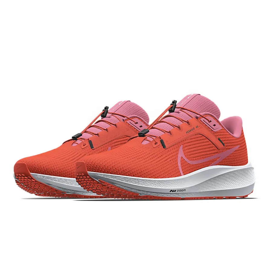 Giày Hồng cam - Giày Thể Thao Nike Pegasus 40 By You FB2383-900 Màu Cam Hồng - Vua Hàng Hiệu