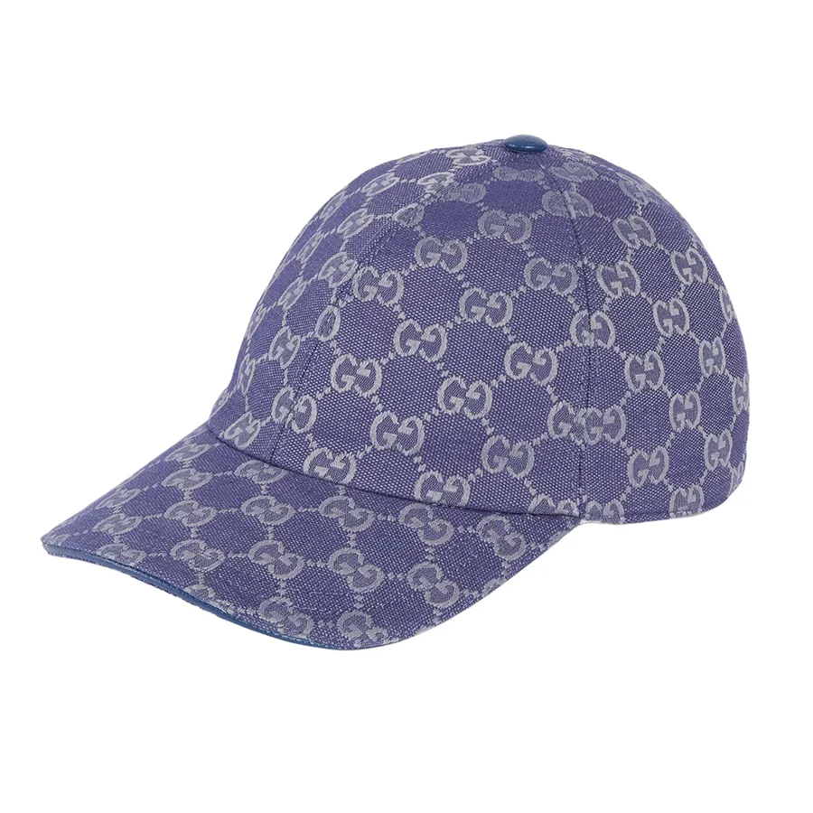 Mũ nón Gucci Cotton - Mũ Gucci GG Canvas Baseball Hat Monogram 748475 4HG62 4468 Màu Xanh Navy - Vua Hàng Hiệu