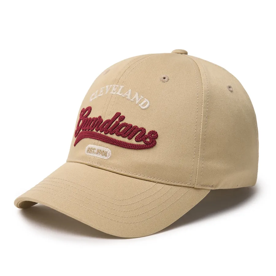 Mũ nón Mũ lưỡi trai - Mũ MLB Cleveland 3ACPVL24N-45BGM Màu Be - Vua Hàng Hiệu
