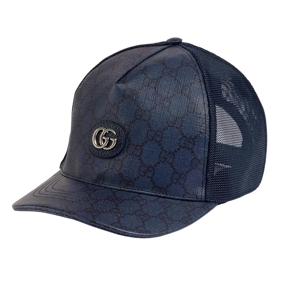 Mũ nón Gucci Mũ lưỡi trai - Mũ Nam Gucci GG Supreme Baseball Hat ‎733927 4HAXN 8468 Màu Xanh Size S - Vua Hàng Hiệu
