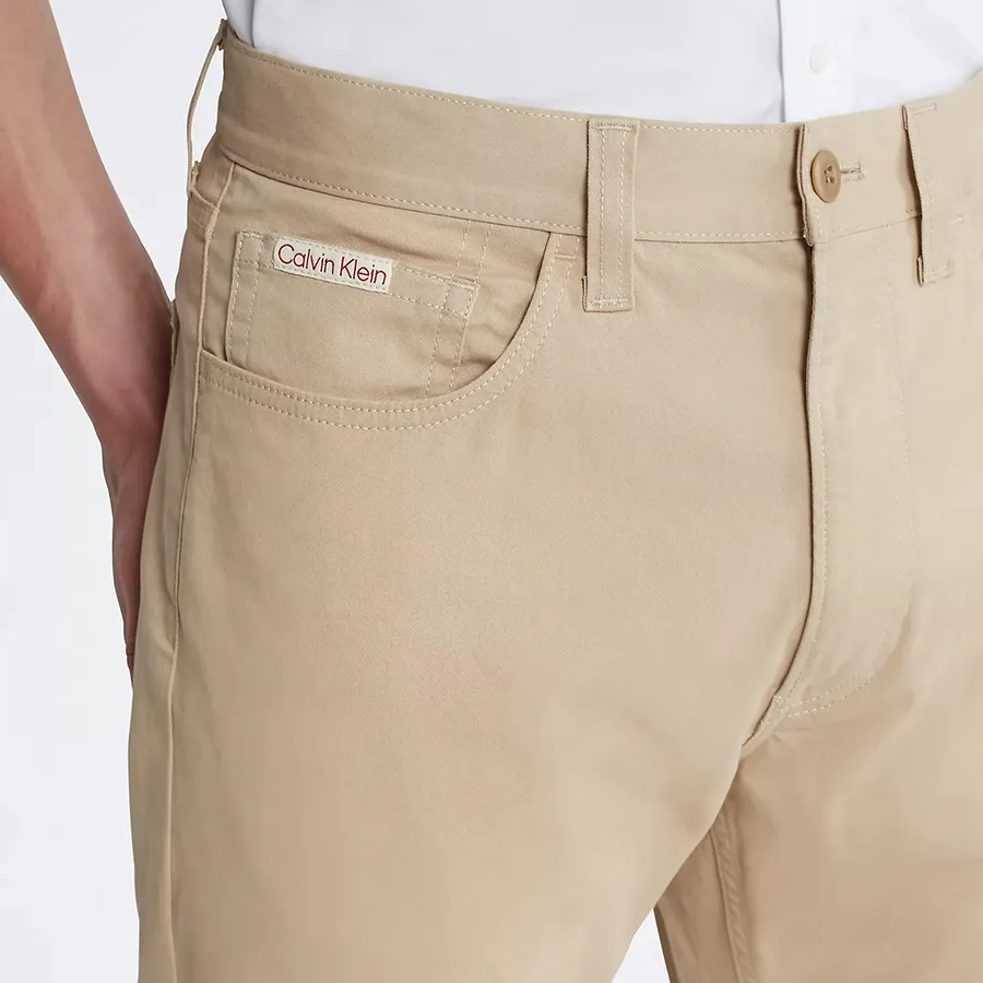Quần Dài Nam Calvin Klein CK Straight Fit Signature 5-Pocket Chino