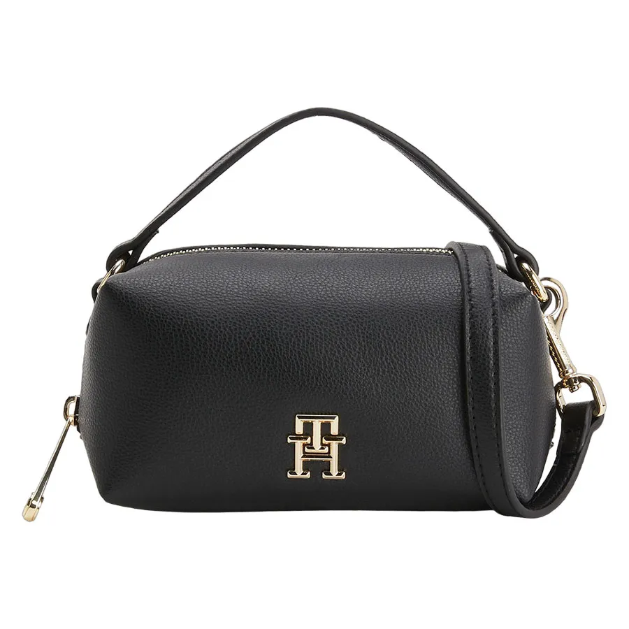 Túi xách Tommy Hilfiger - Túi Đeo Chéo Nữ Tommy Hilfiger Small Monogram Crossover Bag AW0AW14511 Màu Đen - Vua Hàng Hiệu