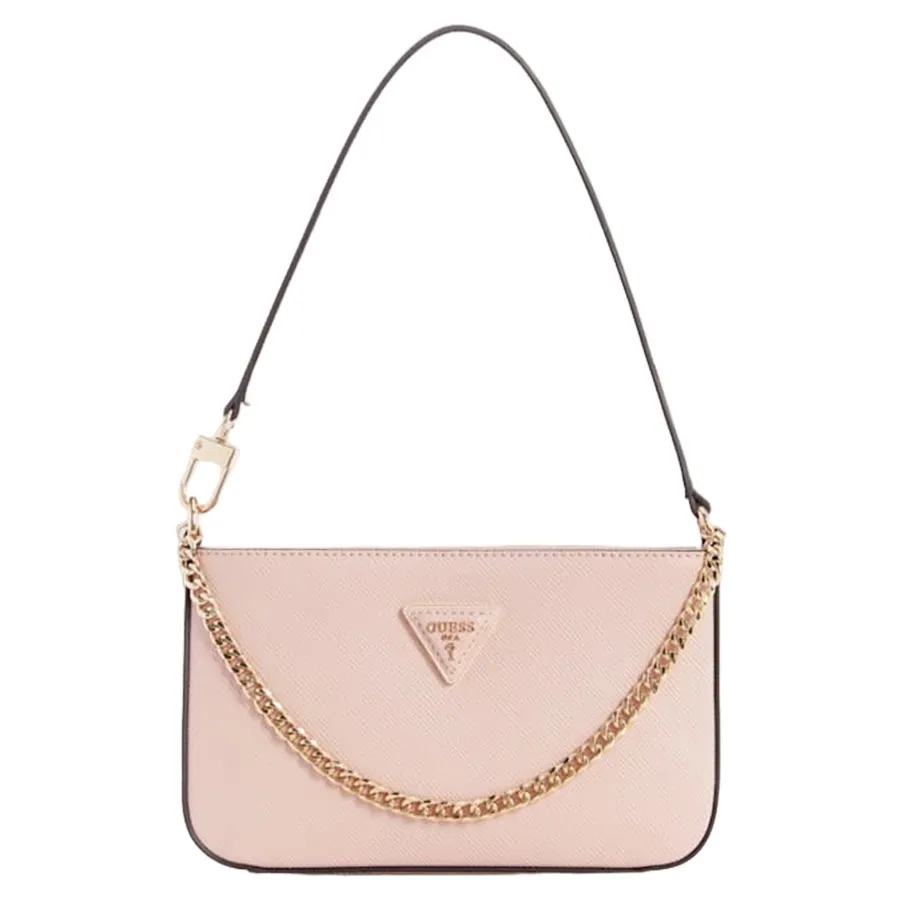 Túi xách Guess - Túi Đeo Vai Nữ Guess Brynlee Mini Top-Zip Shoulder Bag Màu Hồng Phấn - Vua Hàng Hiệu