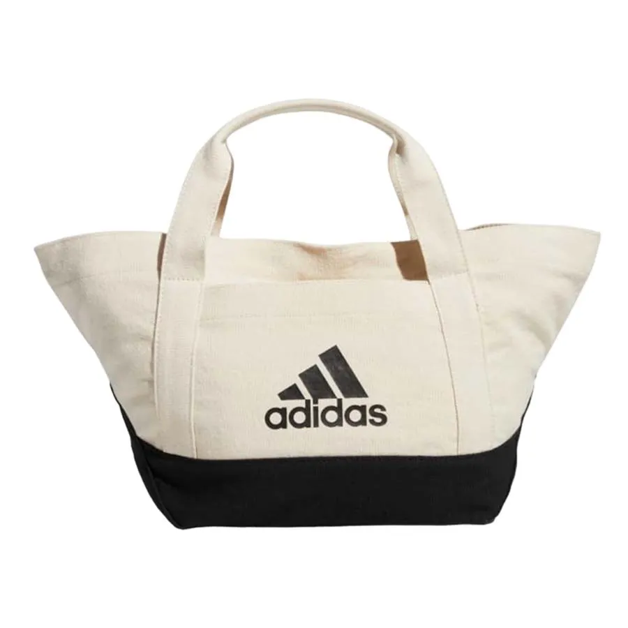Túi xách Adidas Nữ - Túi Tote Nữ Adidas Canvas Bag IB0290 Màu Be Đen - Vua Hàng Hiệu