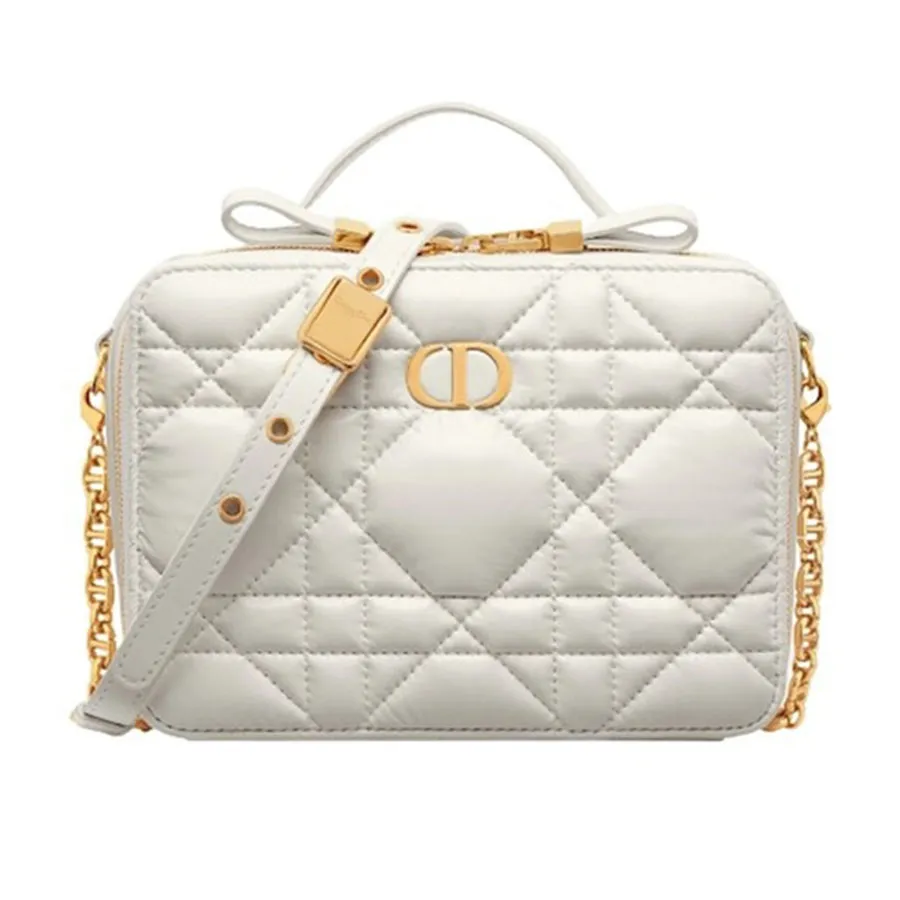 Túi Xách Nữ Christian Dior Caro Box Bag S5140UNGX M030 Màu Trắng