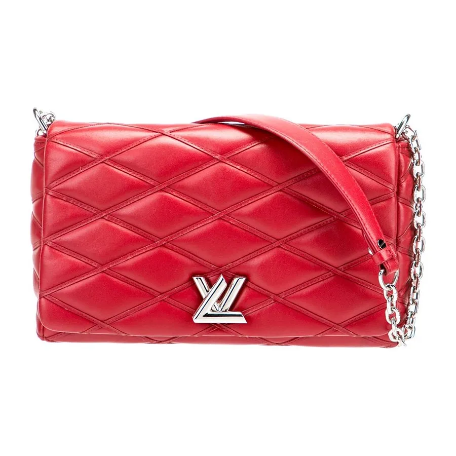 Túi xách Đỏ - Túi Xách Nữ Louis Vuitton LV Malletage Twist Go-14 MM Màu Đỏ - Vua Hàng Hiệu