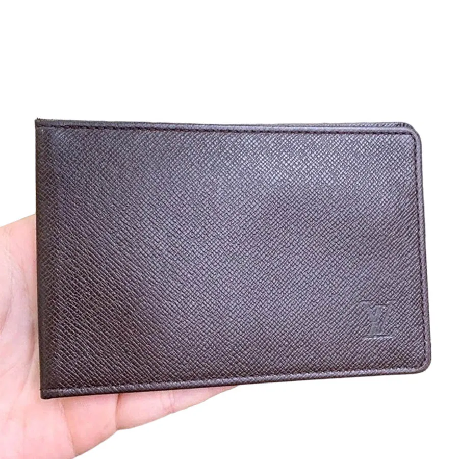 Ví Đựng Thẻ Nam Louis Vuitton LV Cardname Taiga Màu Nâu