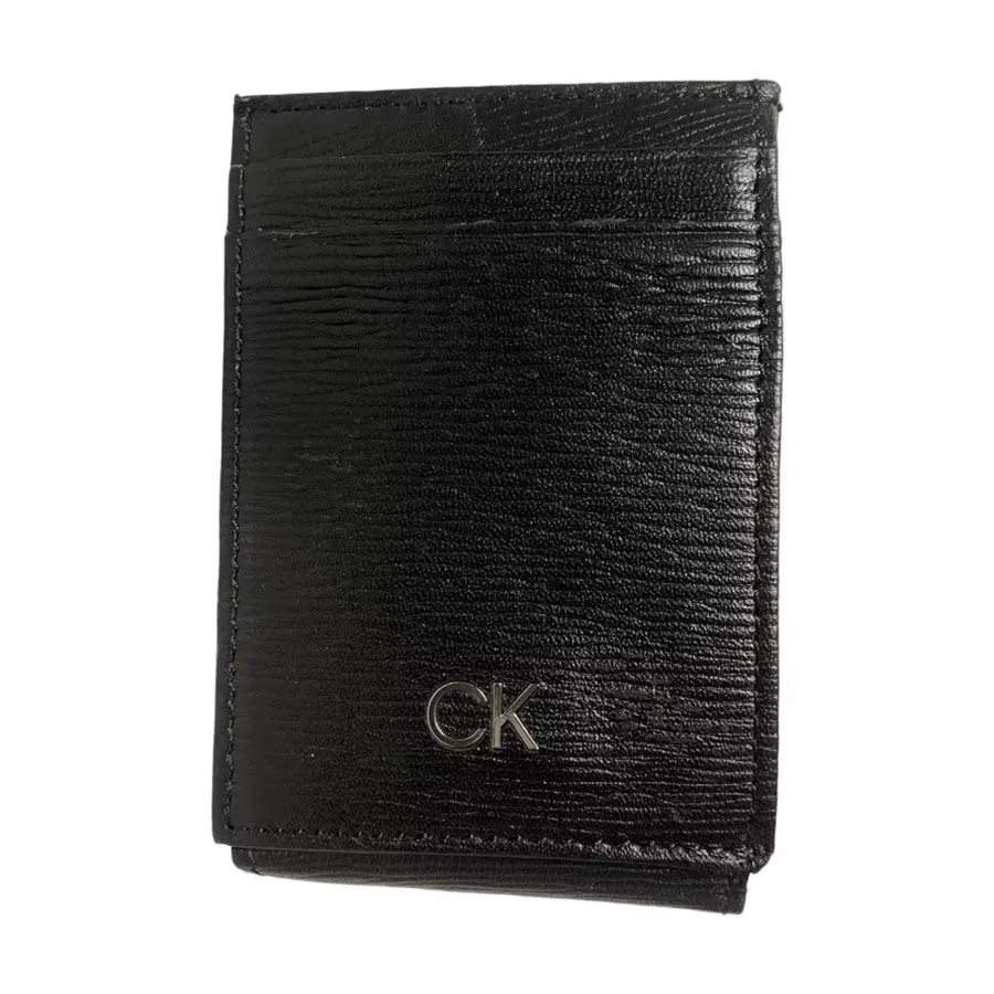 Túi xách Calvin Klein - Ví Nam Calvin Klein CK Black Leather Wallet 31KA160001 Màu Đen - Vua Hàng Hiệu