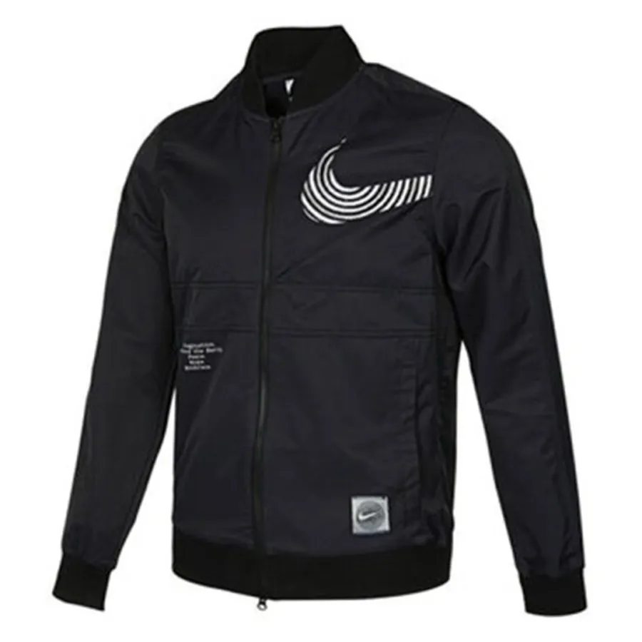 Thời trang Áo khoác - Áo Khoác Nam Nike Sportswear Alphabet Logo Printing Athleisure Casual Woven Jacket Autumn Black DM7900-010 Màu Đen Size L - Vua Hàng Hiệu