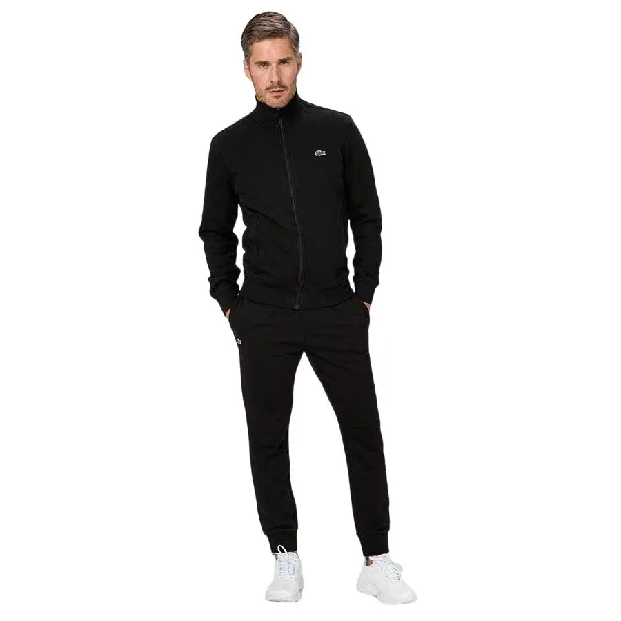 Bộ Quần Áo Nỉ Nam Lacoste Sport Cotton Blend Fleece Zip Màu Đen Size 4