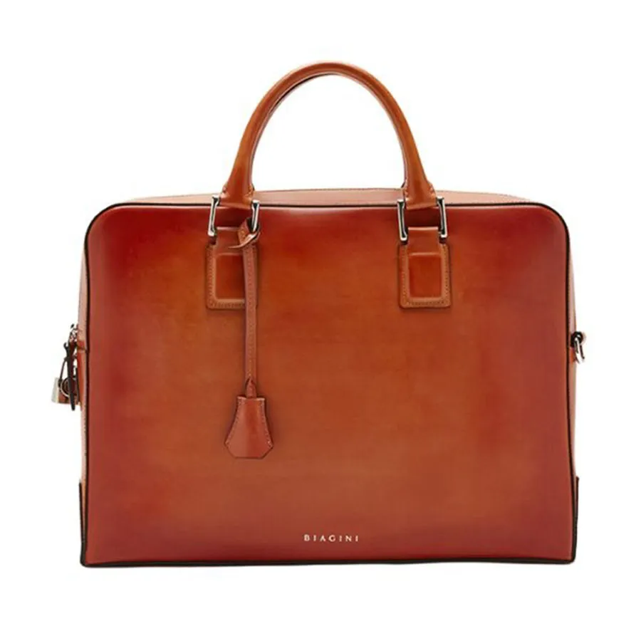 Cặp Xách Tay Biagini Patin Briefcase Orange Màu Cam