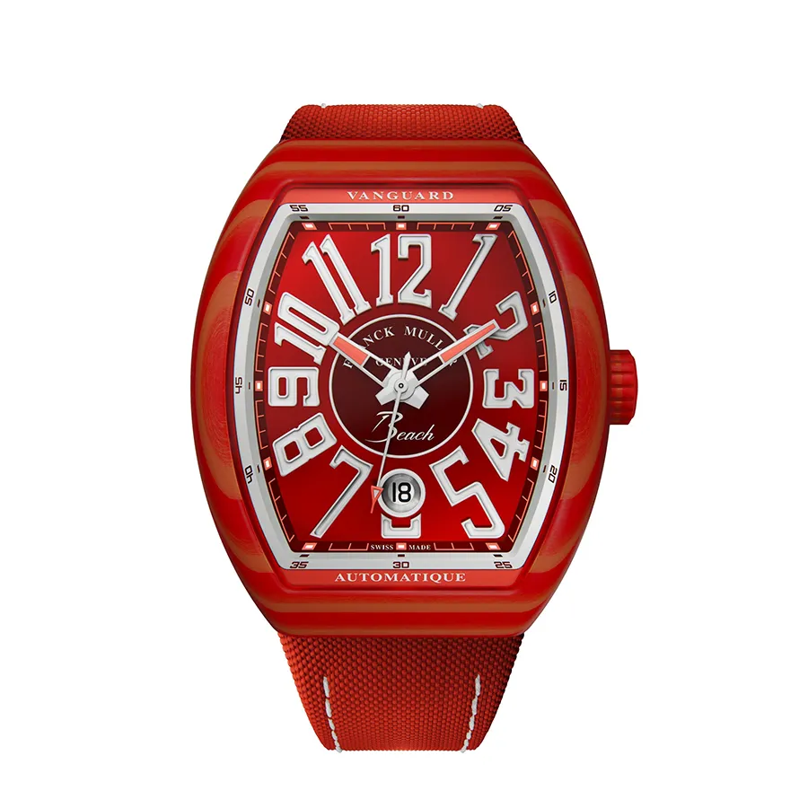 Đồng hồ - Đồng Hồ Nam Franck Muller V41 Vanguard Beach Red Màu Đỏ - Vua Hàng Hiệu