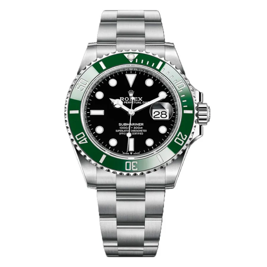 Đồng Hồ Nam Rolex 126610LV Kermit Submariner 41mm Màu Bạc Vua