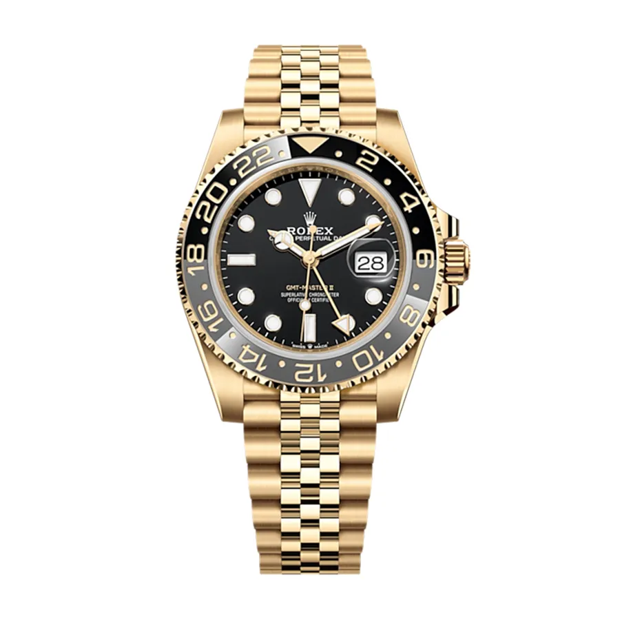 Đồng Hồ Nam Rolex GMT Master II 126718GRNR-001 Yellow Gold Màu