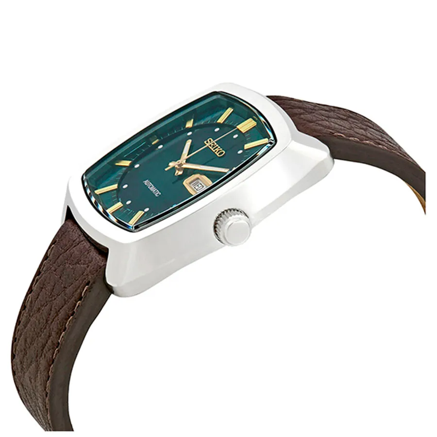 Đồng Hồ Nam Seiko Recraft Automatic Green Dial Brown Leather Watch