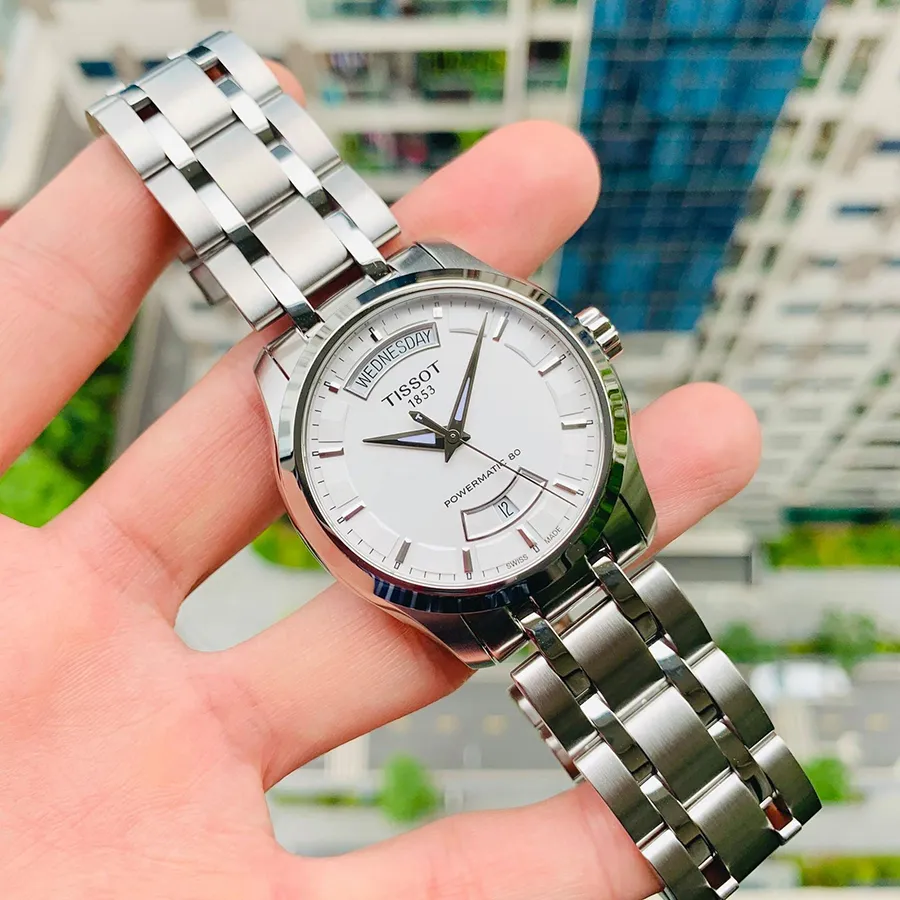 Đồng Hồ Nam Tissot Couturier Automatic Silver Dial Watch