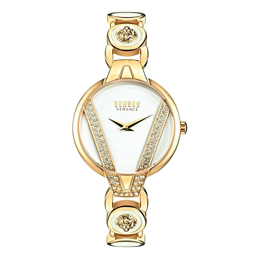Đồng hồ Versace Máy Quartz (Pin) - Đồng Hồ Nữ Versace Versus Saint Germain Petite Màu Vàng Gold - Vua Hàng Hiệu