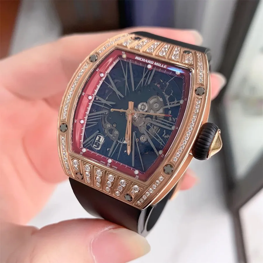 Đồng Hồ Richard Mille 023 Custom Diamond Màu Đen Vàng Vua Hàng Hiệu