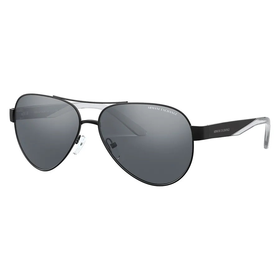 Kính Mát Nam Armani Exchange Mirror Black Pilot Men's Sunglasses