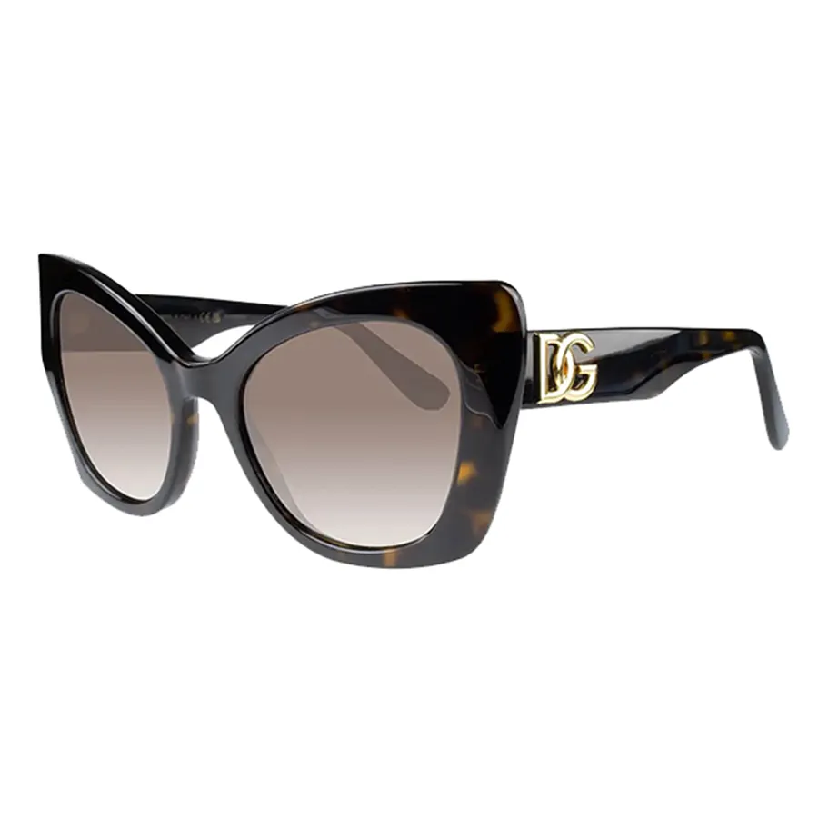 Kính mắt Mã giảm giá - Kính Mát Nữ Dolce & Gabbana D&G Gradient Brown Butterfly Ladies Sunglasses DG4405 502/13 53 Màu Nâu - Vua Hàng Hiệu