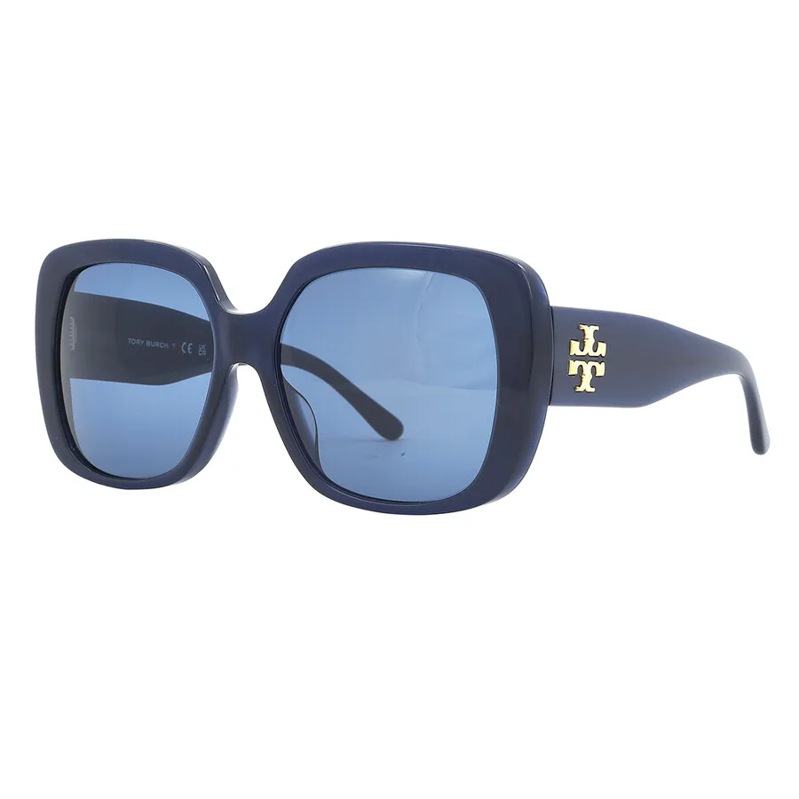 Kính mắt - Kính Mát Nữ Tory Burch Navy Square Ladies Sunglasses TY7112UM 165680 57 Màu Xanh - Vua Hàng Hiệu