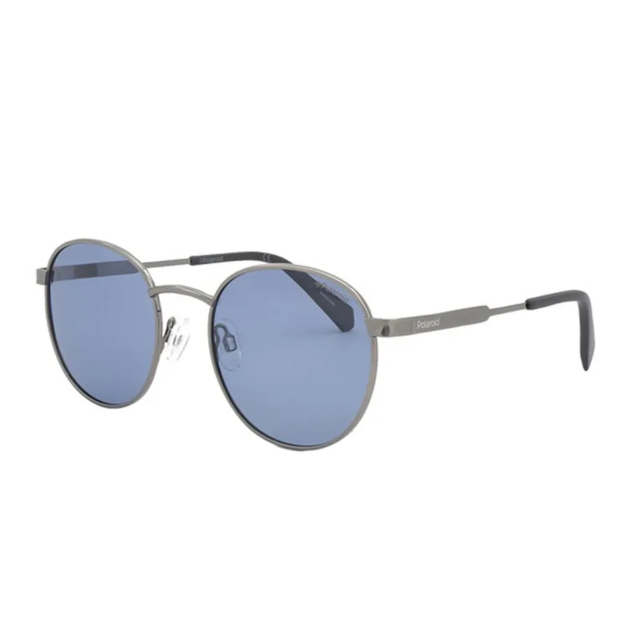 Polaroid - Kính Mát Polaroid Polarized Blue Mirrror Round Sunglasses PLD 2053/S 0PJP/00 51 Màu Xanh - Vua Hàng Hiệu