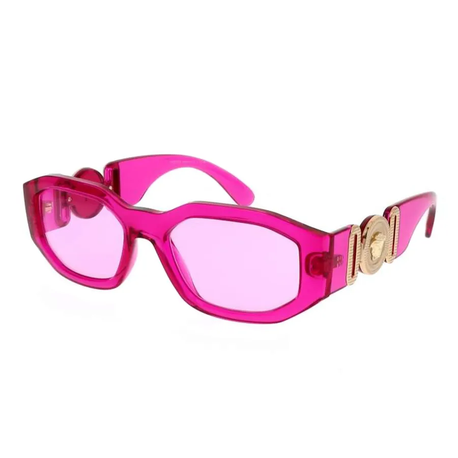 Kính mắt Mã giảm giá - Kính Mát Versace Pink Geometric Sunglasses VE4361 5334/5 53 Màu Hồng - Vua Hàng Hiệu