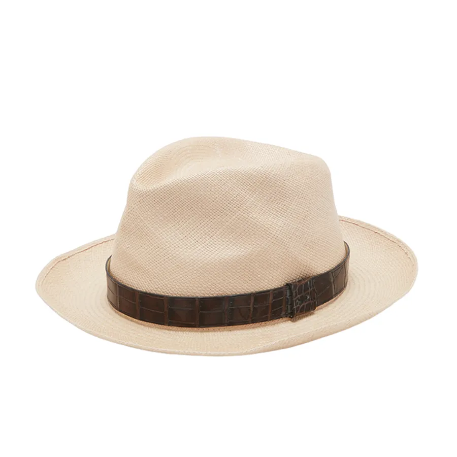 Mũ Biagini Panama Orlando Dark Brown Màu Nâu Be