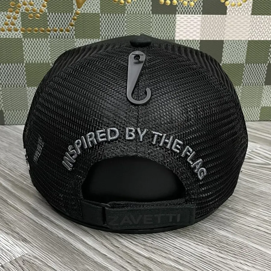 Mũ Zavetti Canada Foselli Black Cap Màu Đen Size 57-59 Vua Hàng Hiệu