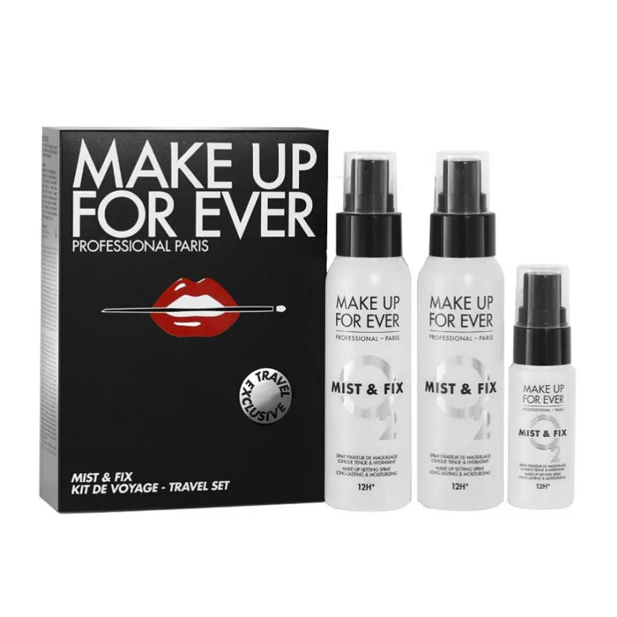 Make Up For Ever - Set 3 Chai Xịt Khoáng Make Up For Ever Mist & Fix To-Go Travel - Vua Hàng Hiệu