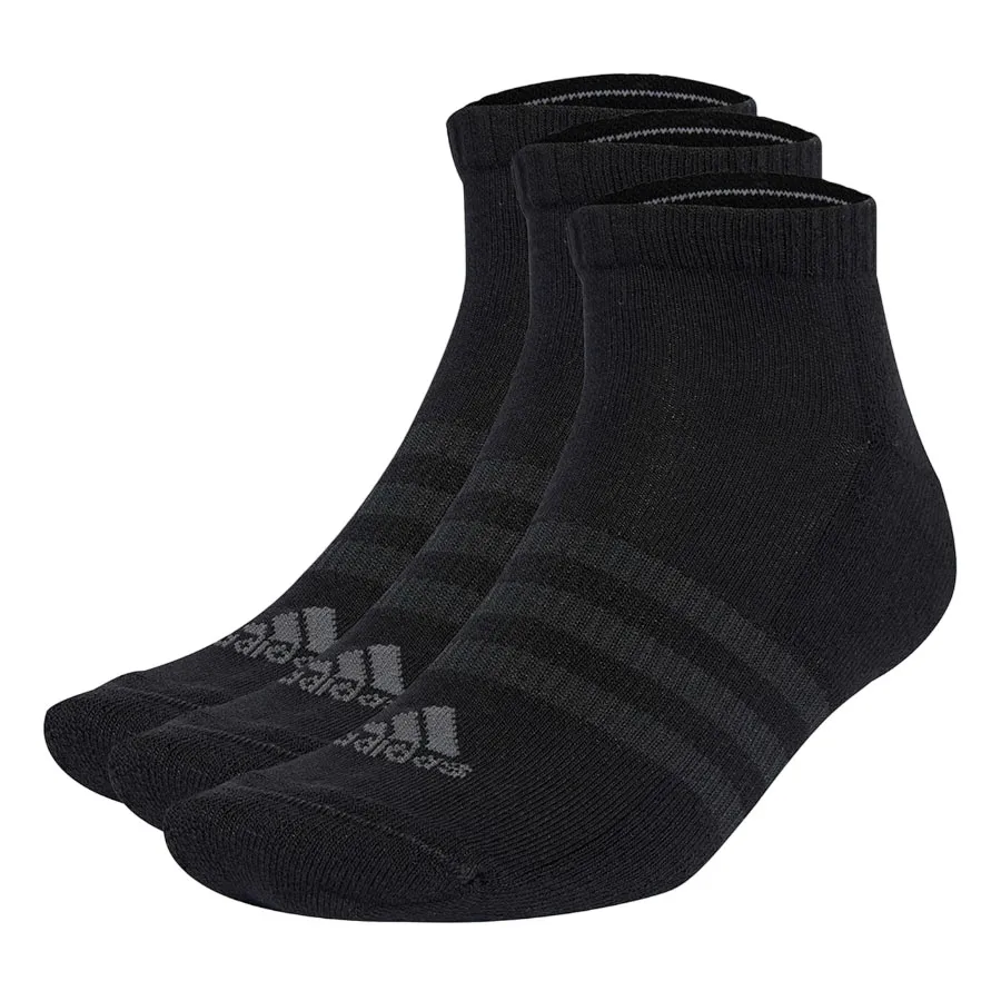 Thời trang Adidas Vải cao cấp - Set 3 Đôi Tất Adidas Cushioned Low-Cut Socks 3 Pairs IA3944 Màu Đen - Vua Hàng Hiệu