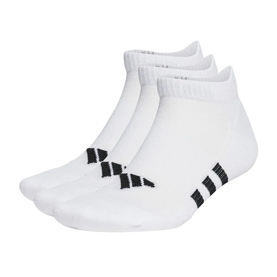 Thời trang Adidas Vải cao cấp - Set 3 Đôi Tất Adidas Performance Cushioned Low Socks 3 Pairs HT3449 Màu Trắng Size M - Vua Hàng Hiệu