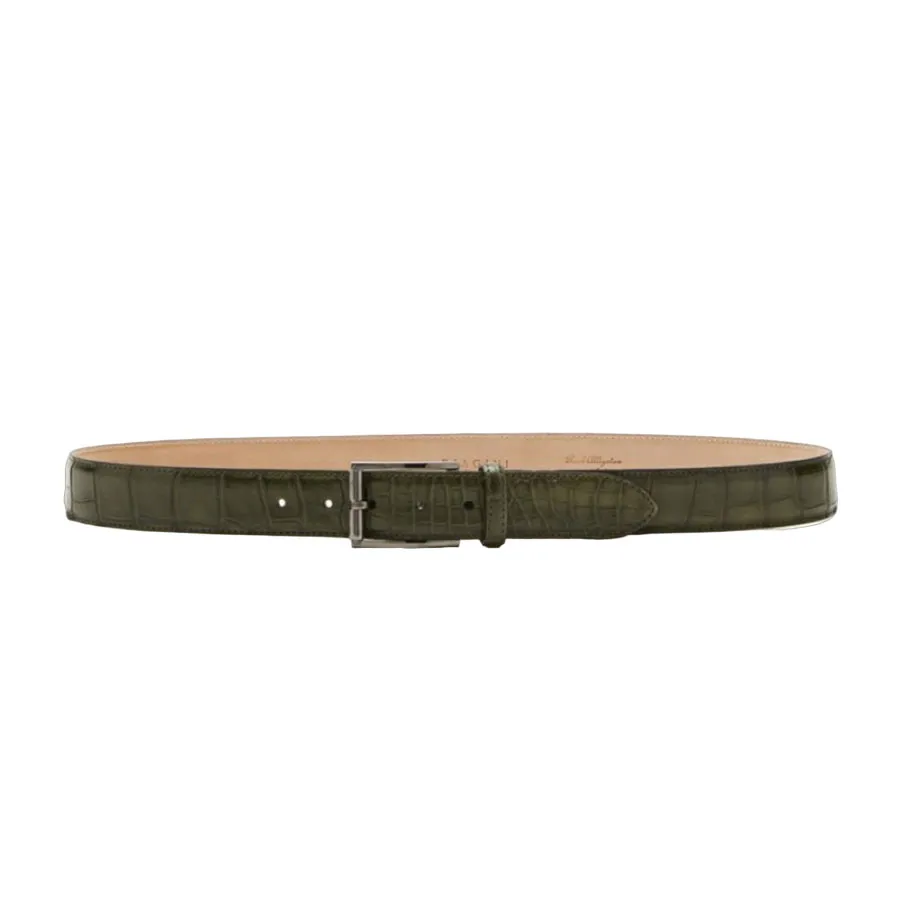 Biagini - Thắt Lưng Nam Biagini Patin Belt Green Luxury Màu Xanh Lá Size 75-90 - Vua Hàng Hiệu