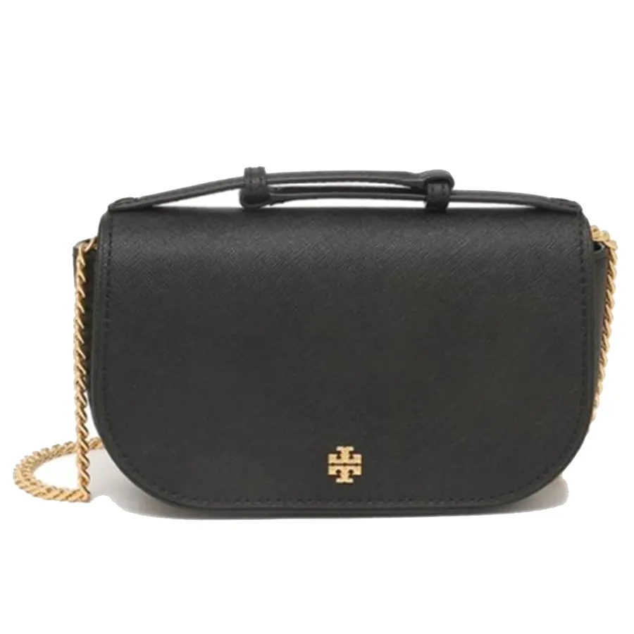 Tory Burch - Túi Đeo Chéo Nữ Tory Burch Emerson Top Handle Crossbody Bag 134841 Màu Đen - Vua Hàng Hiệu