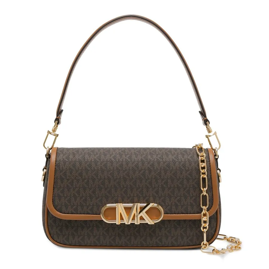 Túi xách Michael Kors Túi đeo vai - Túi Đeo Vai Nữ Michael Kors MK Parker Medium Logo Shoulder Bag 30F2G7PC6B Màu Nâu - Vua Hàng Hiệu