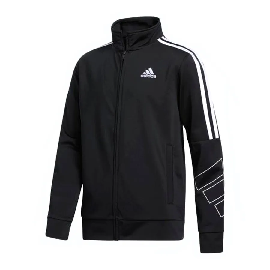 Thời trang Áo khoác - Áo Khoác Nam Adidas Black Track Jacket EW7041 Màu Đen Size XL - Vua Hàng Hiệu