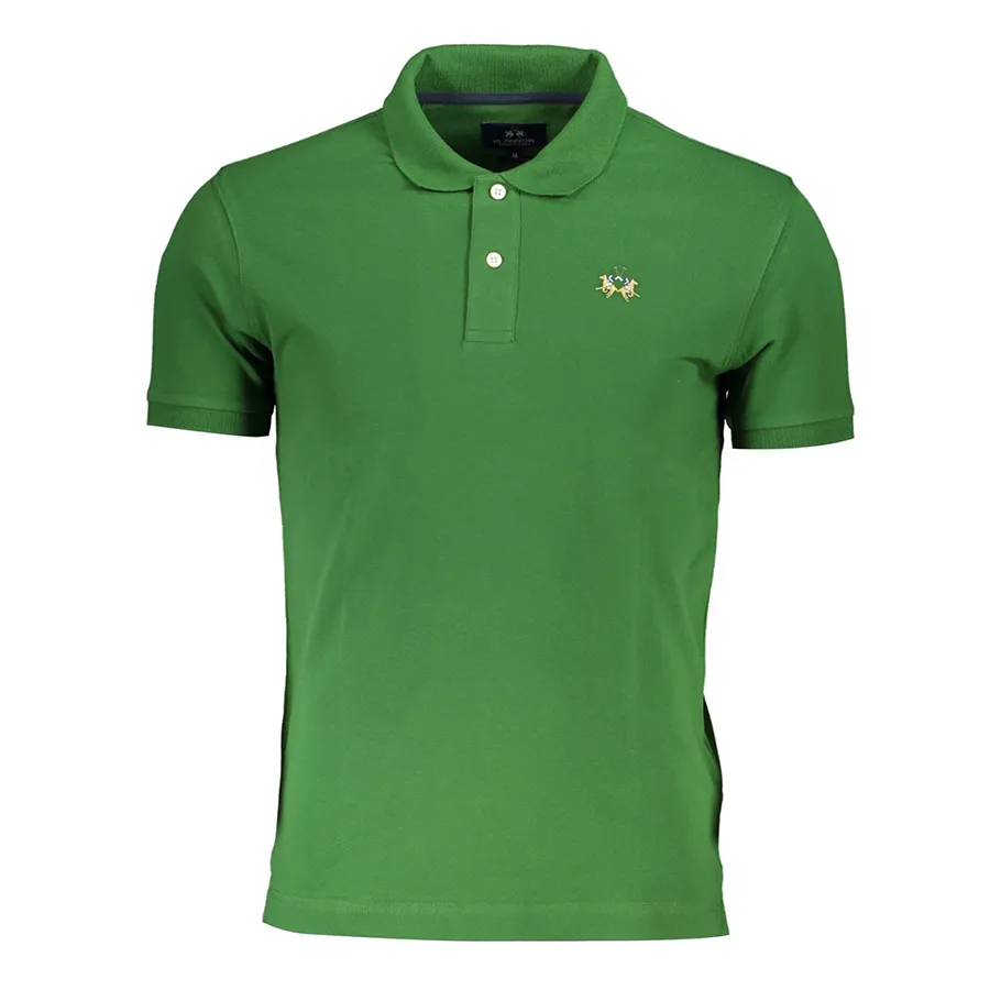 La Martina Áo Polo - Áo Polo Nam La Martina Logo Shirt CCMP02PK001_5A1C55D_VERDE03045 Màu Xanh Lá Size S - Vua Hàng Hiệu