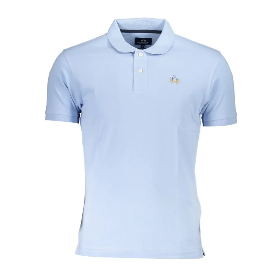 La Martina Áo Polo - Áo Polo Nam La Martina Shirt CCMP02PK001_69BCB8D_AZZURRO070 Màu Xanh Nhạt Size M - Vua Hàng Hiệu