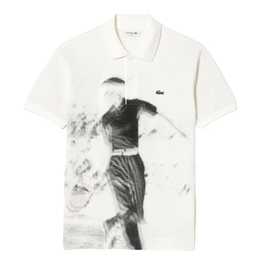 Áo Polo Nam Lacoste Original L.12.12 René Print PH3449-10 Màu Trắng