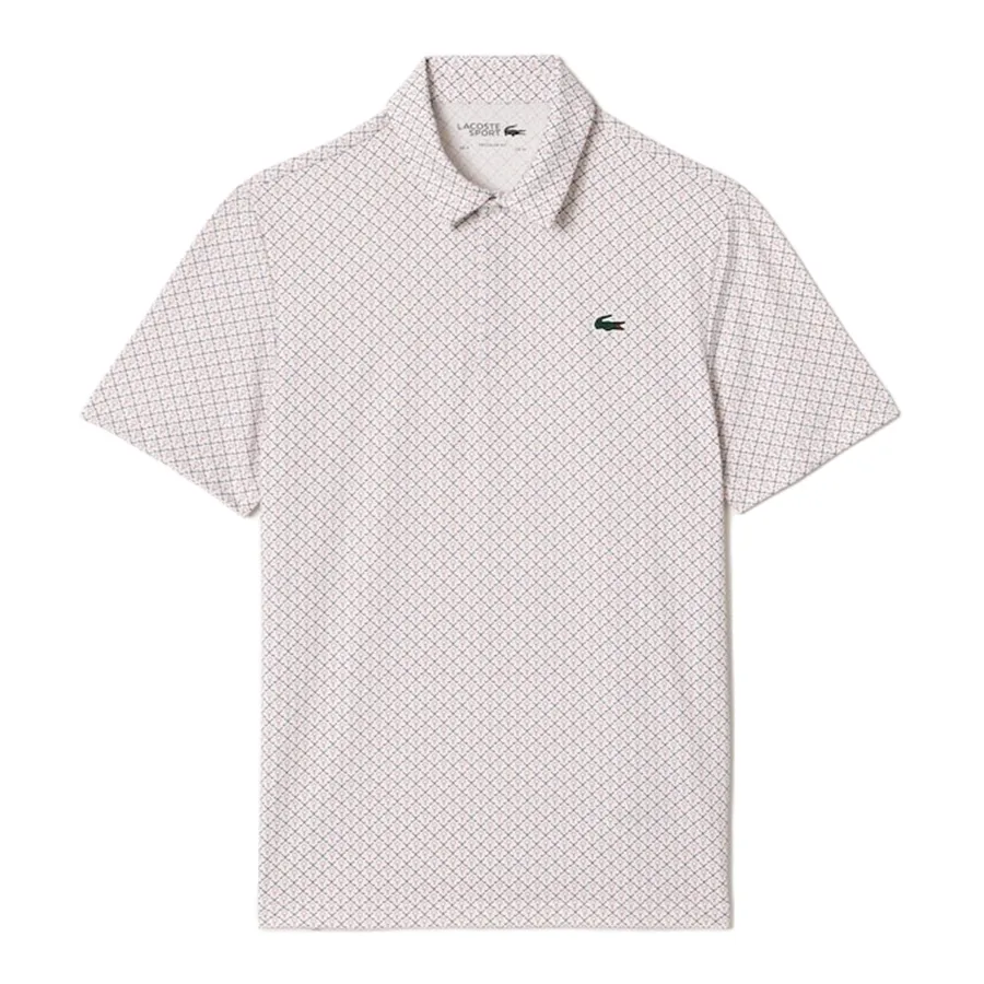 Thời trang Trắng họa tiết - Áo Polo Nam Lacoste Printed In Recycled Polyester Polo Shirt DH5175-20 MBI Màu Trắng Họa Tiết Size 3 - Vua Hàng Hiệu