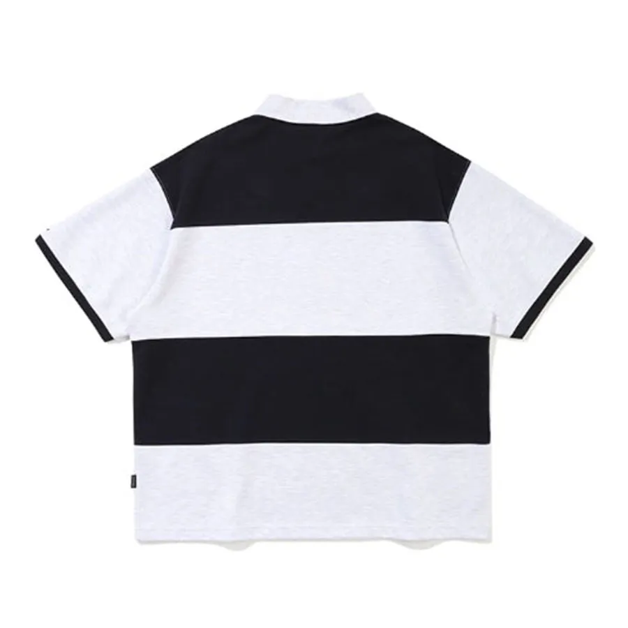 ★2023SS新作★ROMANTIC CROWN★STRIPE RUGBY POLO ☆2023SS新作☆ROMANTIC CROWN☆STRIPE RUGBY POLO