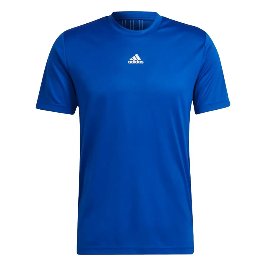 Thời trang Adidas 100%Polyester - Áo Thun Nam Adidas Aeroready Hiit Back 3-Stripes Training Tee HN8504 Màu Xanh Size XS - Vua Hàng Hiệu
