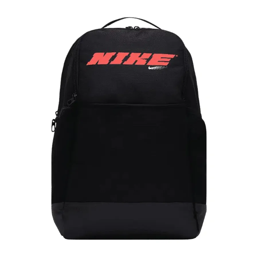 Balo Nike Brasilia Training Backpack Black Red CU9498-010 Màu Đen