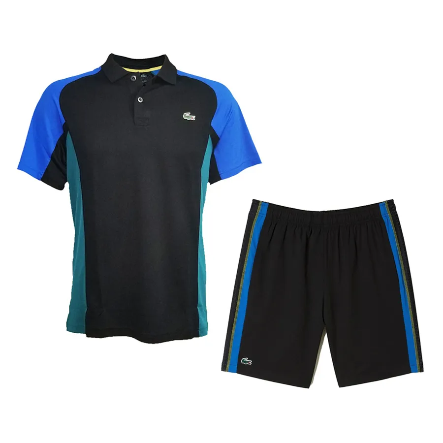 Thời trang Bộ thể thao - Bộ Thể Thao Nam Lacoste Men's Sport Thermo Regulating Piqué Tennis Màu Xanh Đen Size 3 - Vua Hàng Hiệu