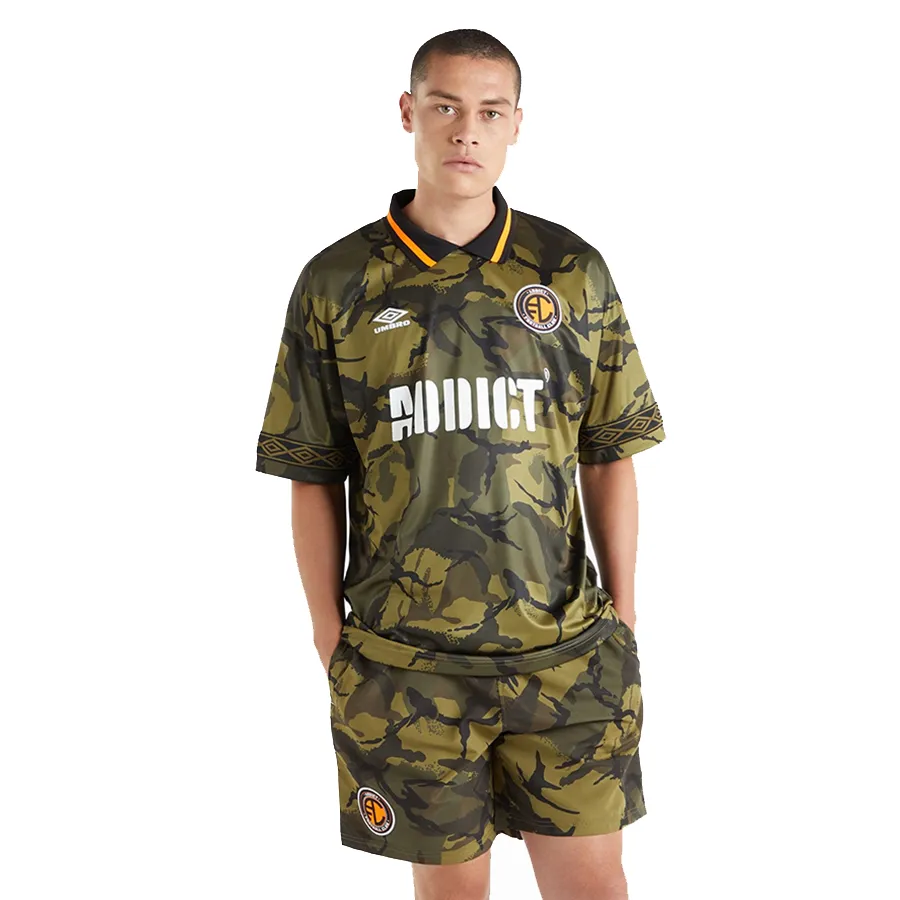 Bộ Thể Thao Nam Umbro Addict F.C Home Jersey Màu Xanh Họa Tiết Size S