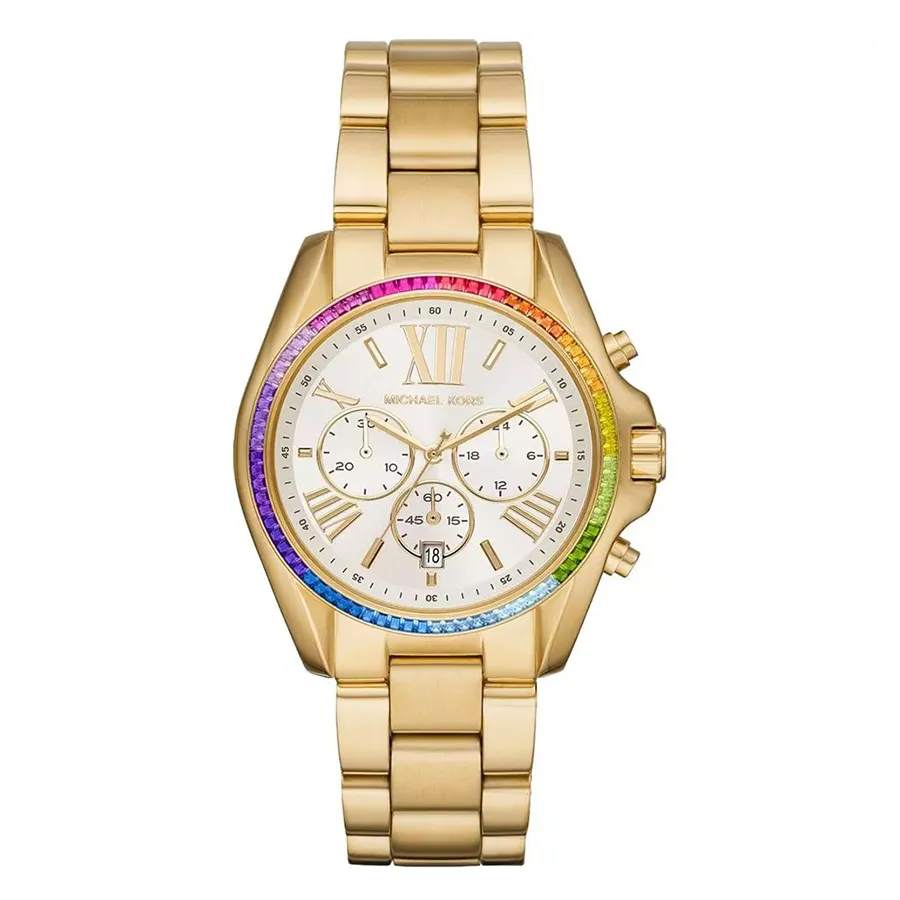 Đồng hồ Michael Kors - Đồng Hồ Michael Kors MK Bradshaw Rainbow Dial Watch 43mm MK6583 Màu Vàng Gold - Vua Hàng Hiệu